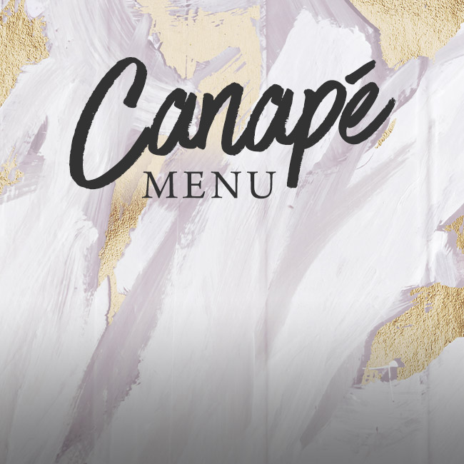 Canapé menu at The Wavendon Arms