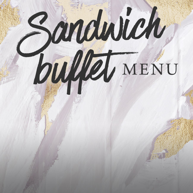 Sandwich buffet menu at The Wavendon Arms