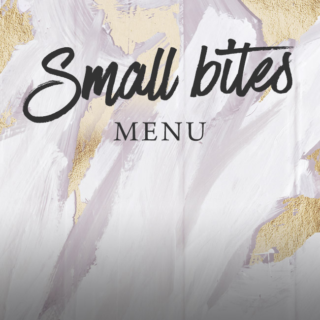Small Bites menu at The Wavendon Arms 